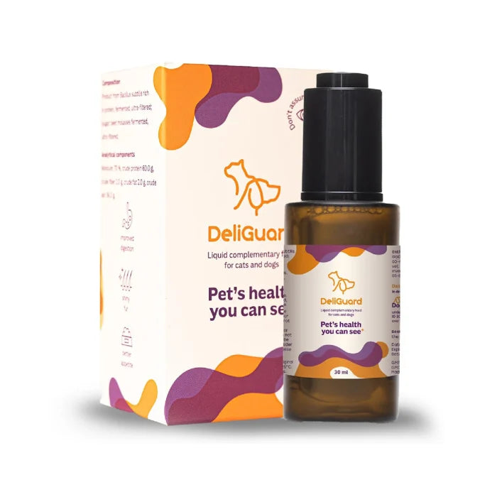 DeliGuard postbiotic pentru digestie pisici (si catei), 30 ml