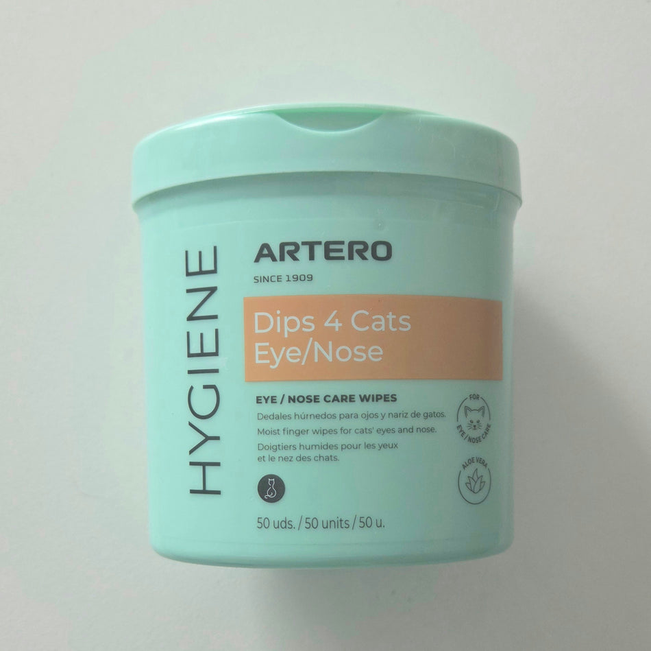 Artero 4Cats dischete pentru curatarea ochilor si nasului - 50 buc